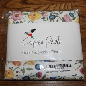 Copper Pearl Knit Swaddle Blanket - New